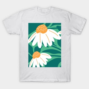 Flor Margarita Abstracta T-Shirt